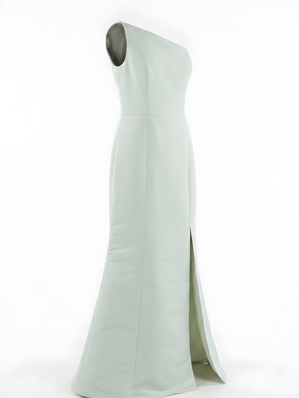 Mother of the Bride /Groom Clearance Sale - Amsale One-Shoulder Mint Faille Gown